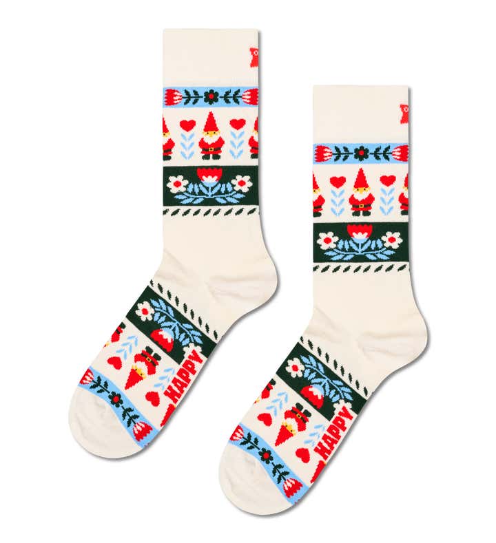 Folklore Christmas Stripe Sock