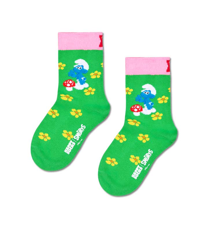 Kids The Smurfs Waving Smurf Sock