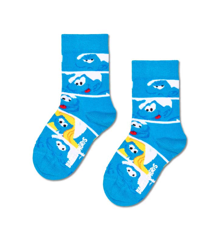 Kids The Smurfs Smurf Faces Sock