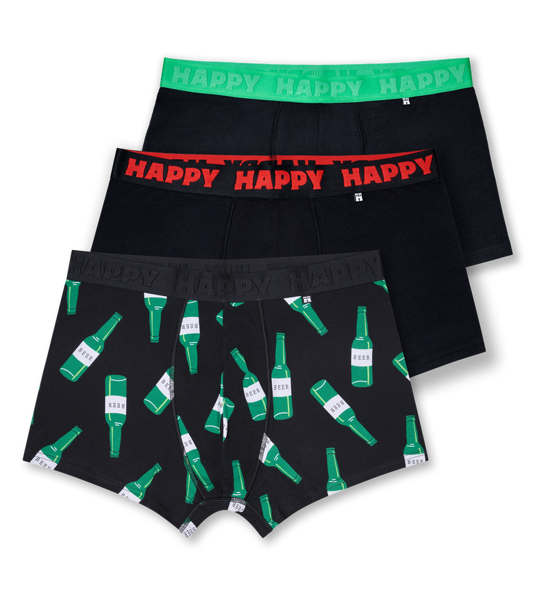 Beer Print Boxer Briefs - Funny Designer Boxers for Men