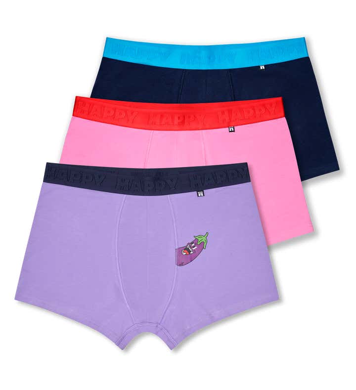 3-Pack Egg Plant Short Boxers