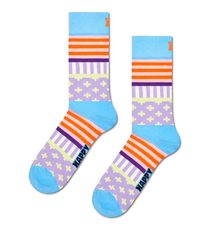 Blocked Stripe Sock