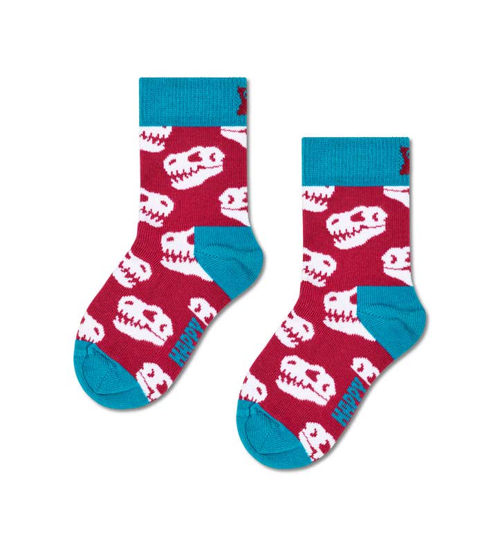 Kids T-Rex Skull Sock