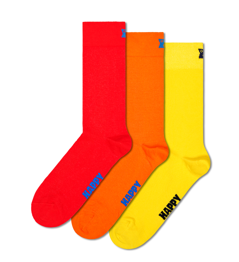 3-Pack Solid Socks