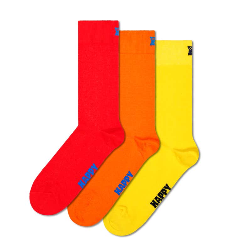 3-Pack Solid Socks