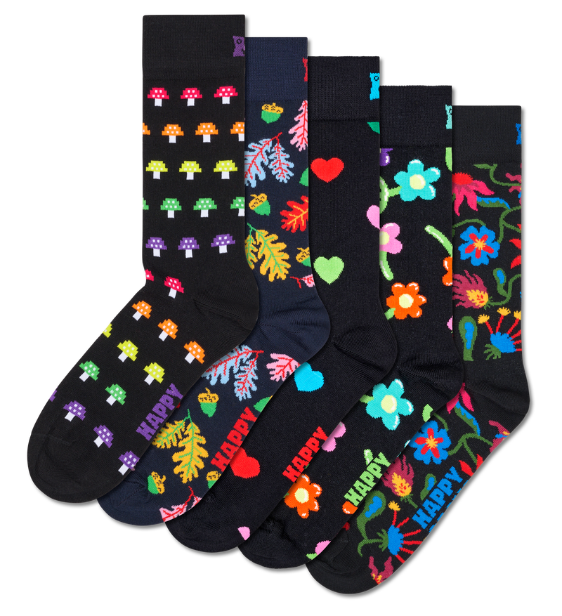 5-Pack Flower Mix Socks