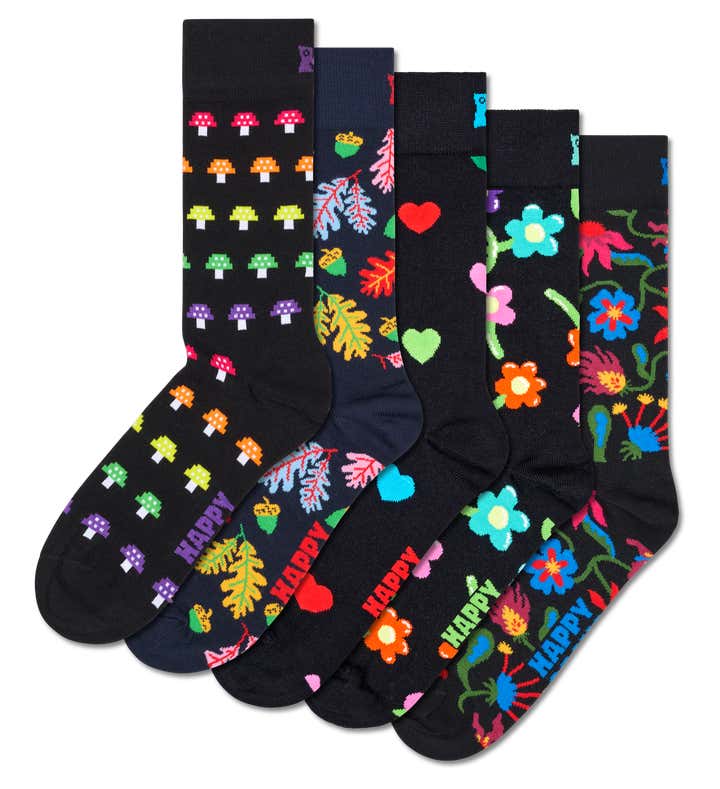 5-Pack Flower Mix Socks