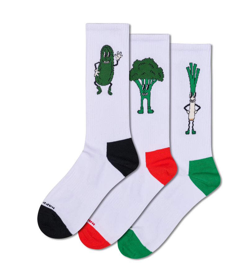 3-Pack Vegetable Sneaker Socks
