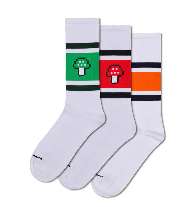 3-Pack Mushroom Sneaker Socks