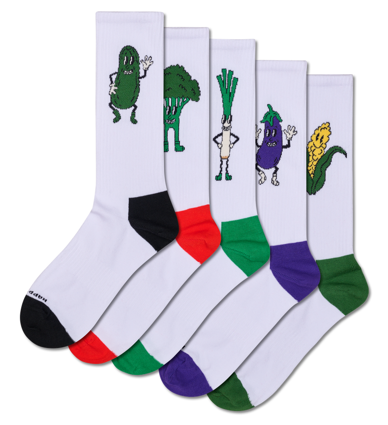 5-Pack Vegetable Sneaker Socks