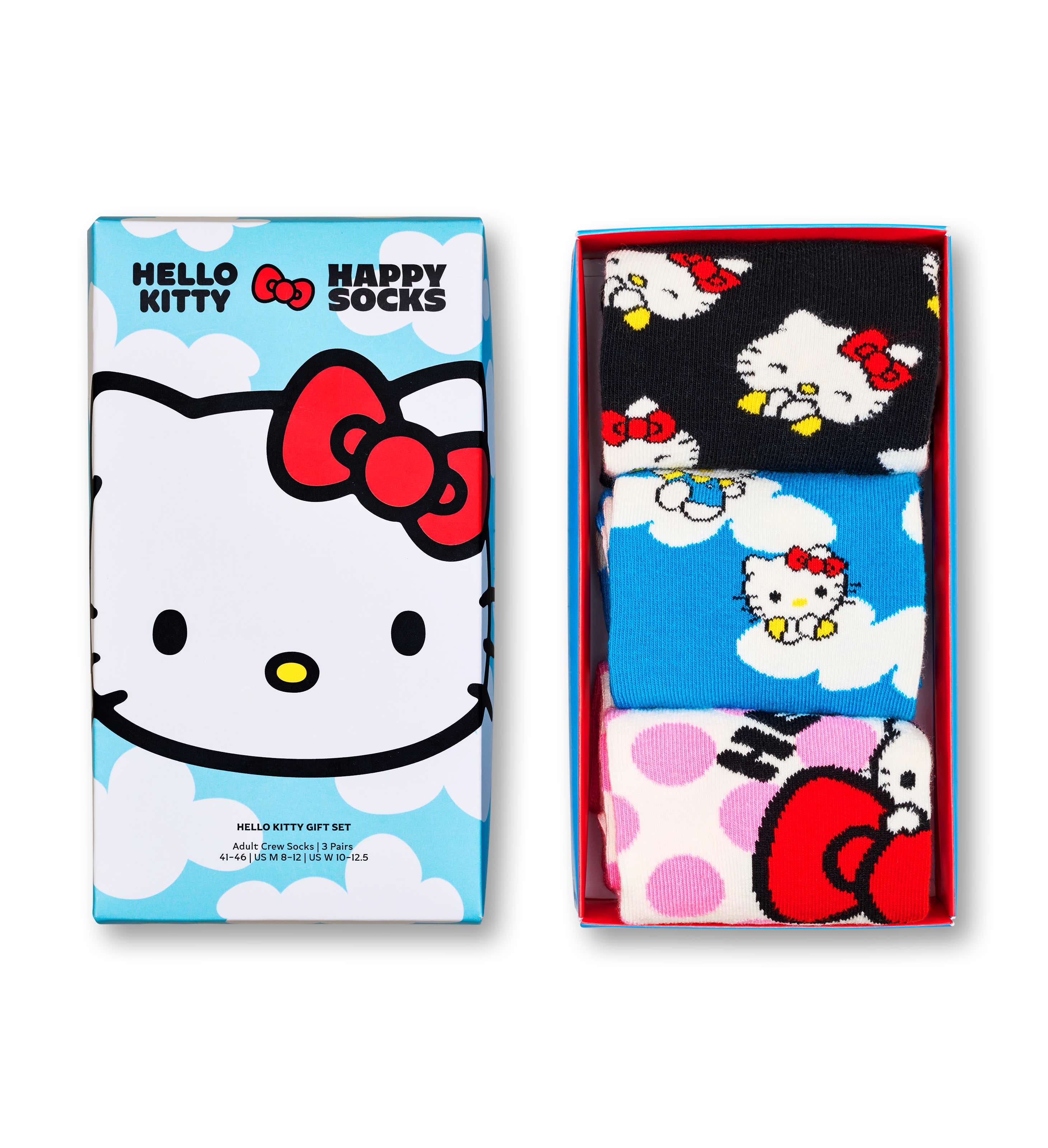 Calzini Uomo Hello Kitty & Friends, Confezione Da 4 Paia, Colori Assortiti (rosso, Nero, Grigio, Blu), Taglia Unica 8-12