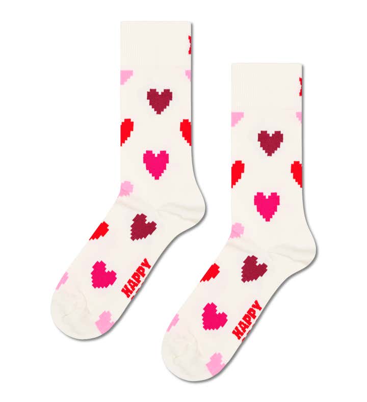 Pixel Heart Sock