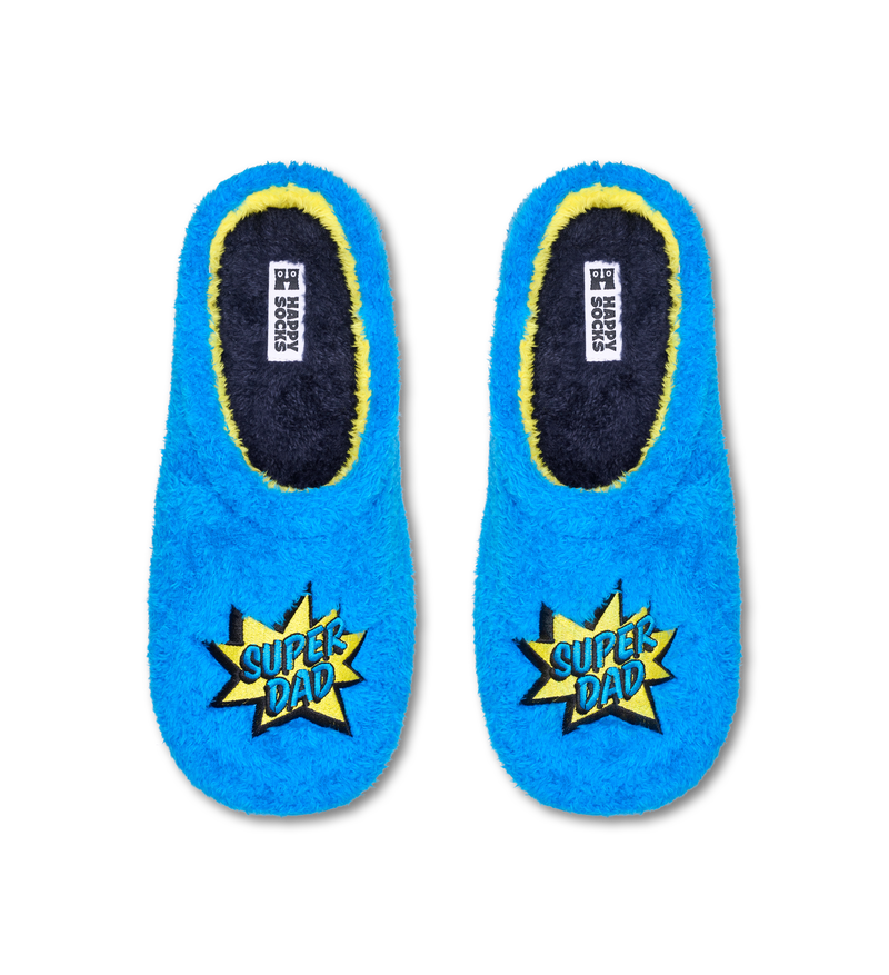 Blue Super Dad Slipper