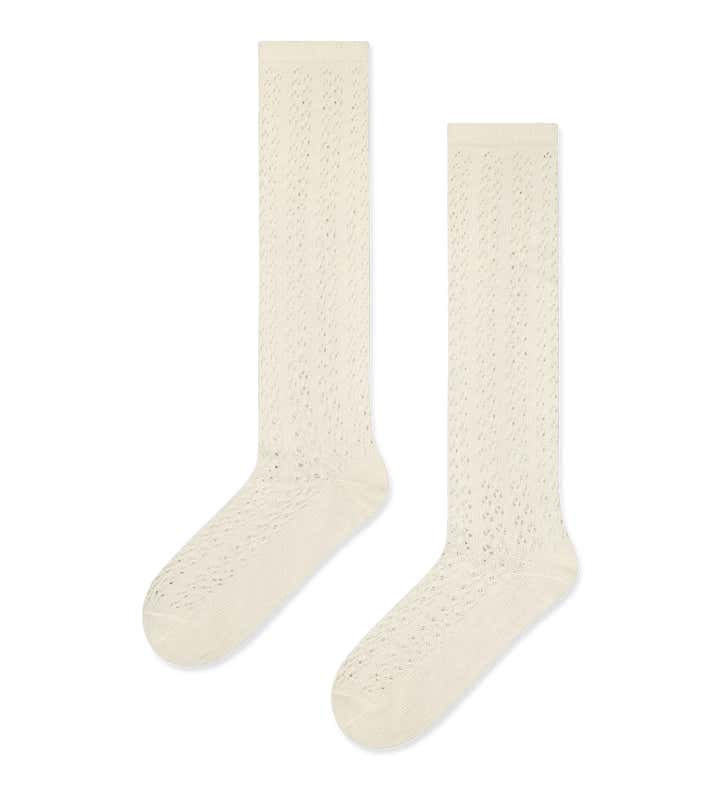 Pointelle Dot Knee High Sock