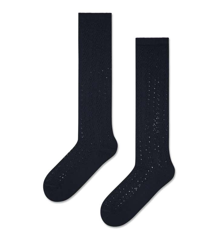 Pointelle Dot Knee High Sock