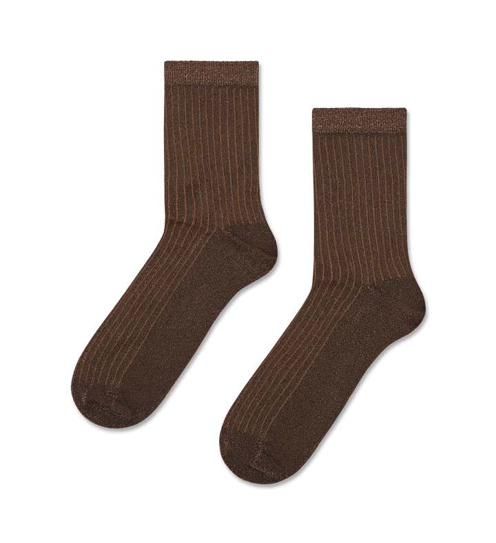 Soft Lurex Short Crew Sock