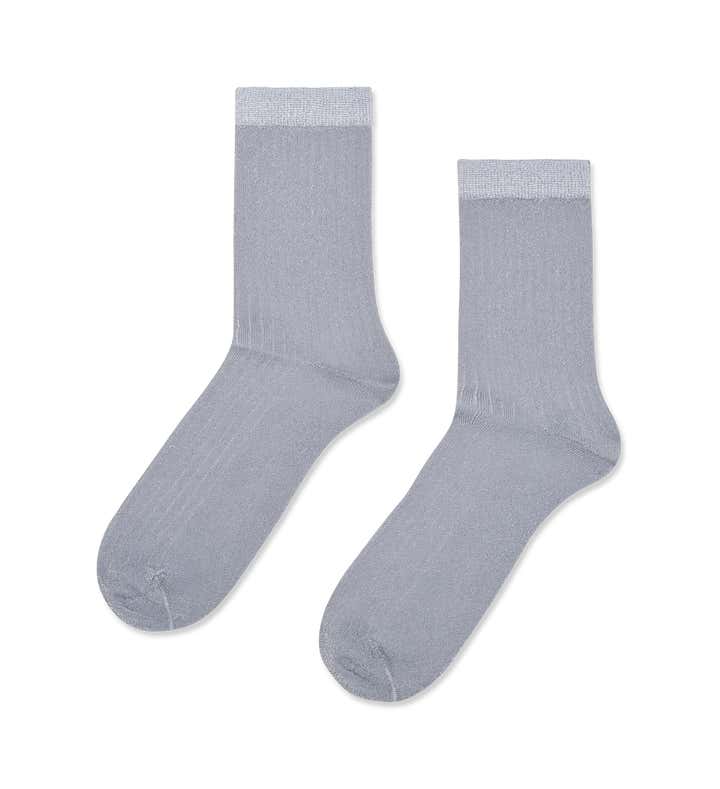Soft Lurex Short Crew Sock