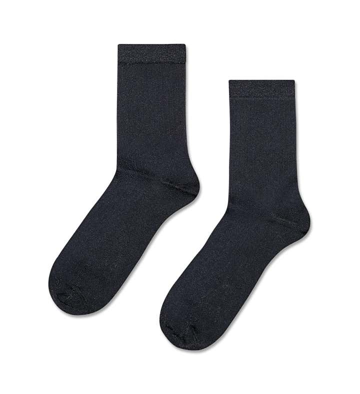 Soft Lurex Short Crew Sock