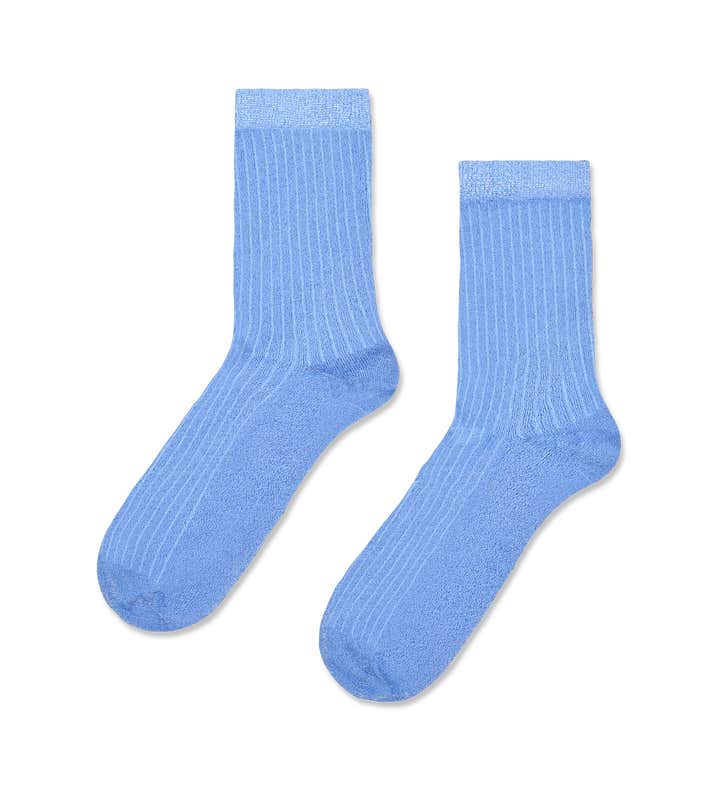 Soft Lurex Short Crew Sock