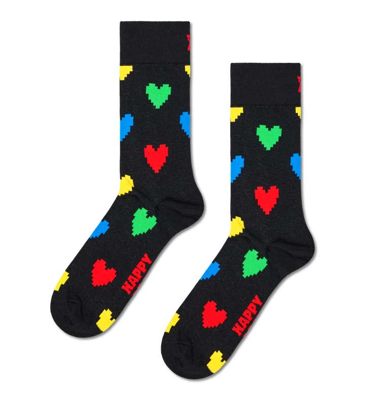 Pixel Heart Sock
