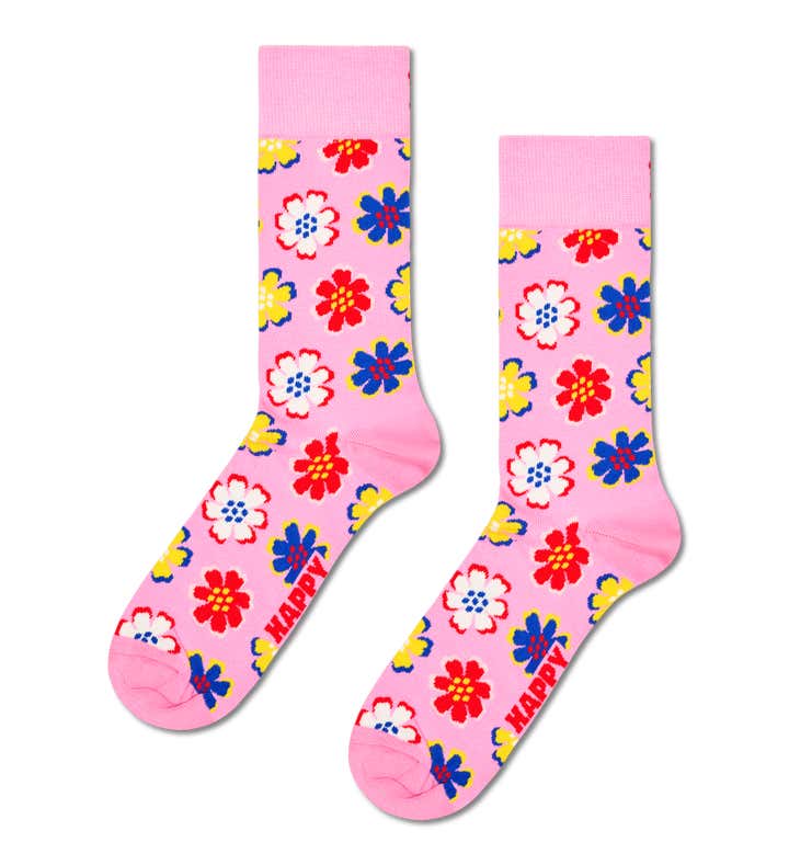 Folk Flower Sock