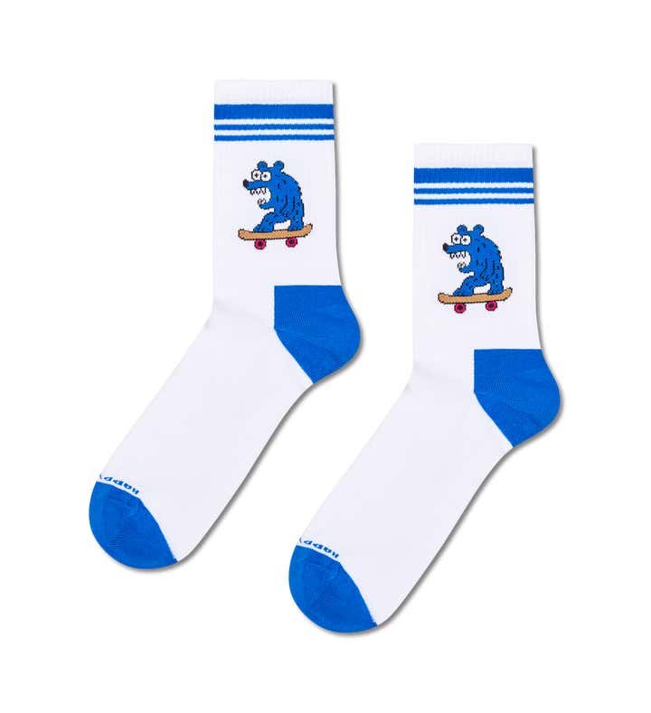 Skate Bear Sneaker Sock