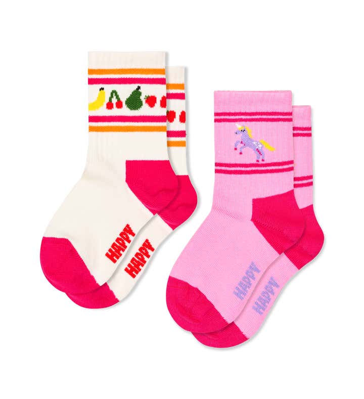 Kids 2-Pack Fruit Socks