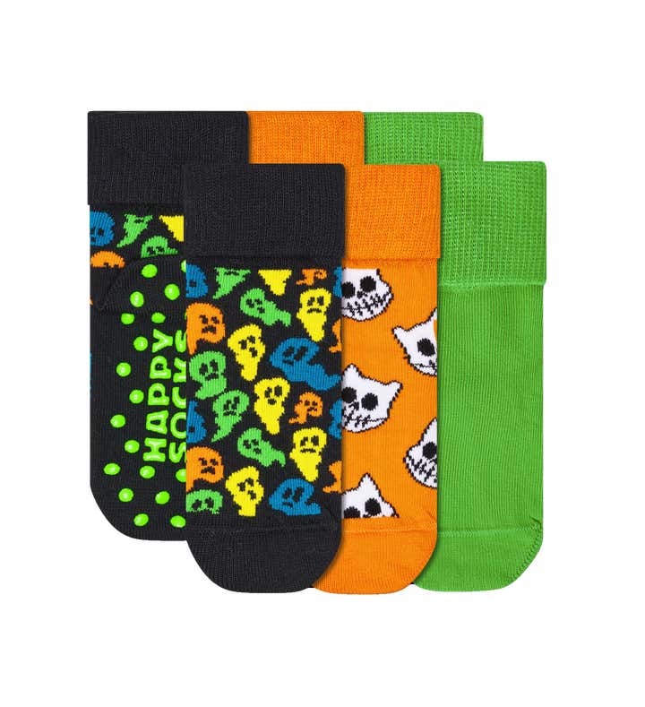 Kids 3-Pack Halloween Anti Slip Socks