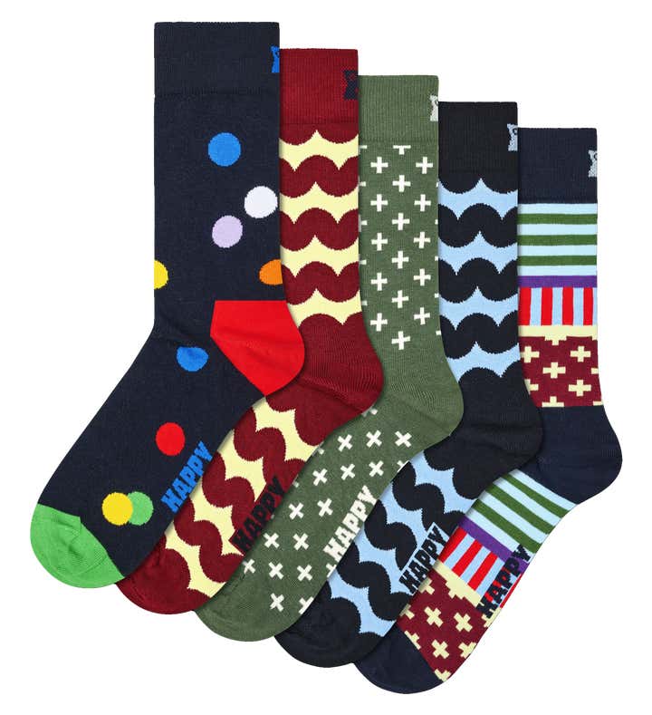 5-Pack Graphic Socks