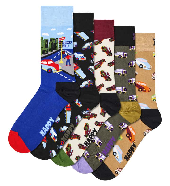 5-Pack Cars Socks