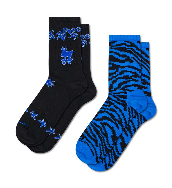 2-Pack Skate Bunny Sneaker Socks