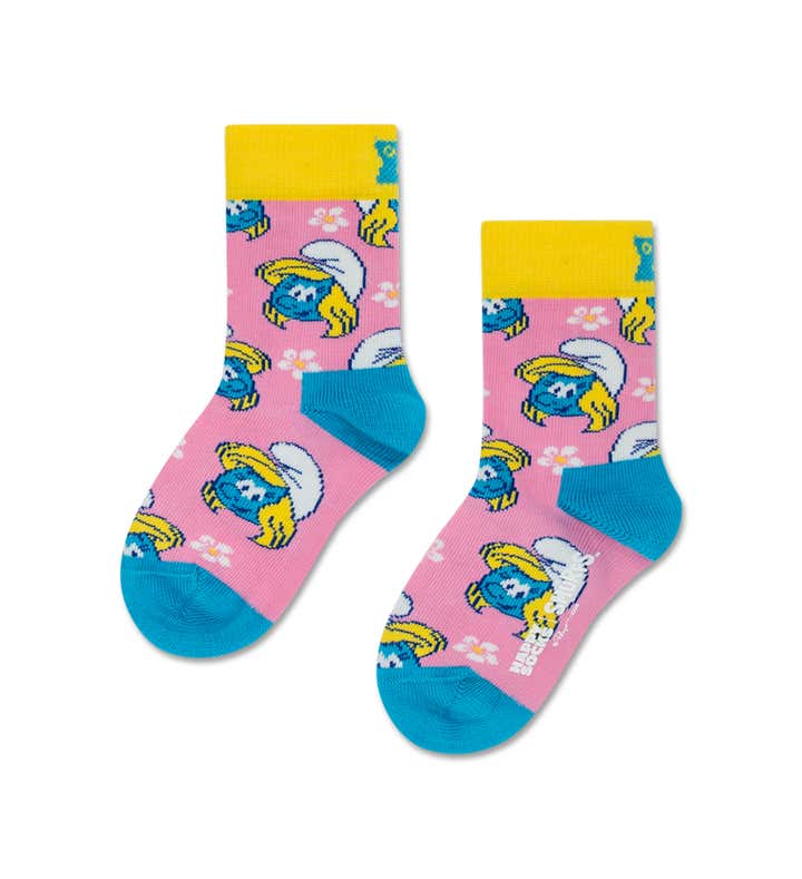 Kids The Smurfs Floral Smurfette Sock