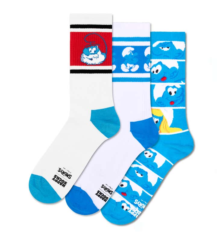 The Smurfs 3-Pack Sneaker Socks