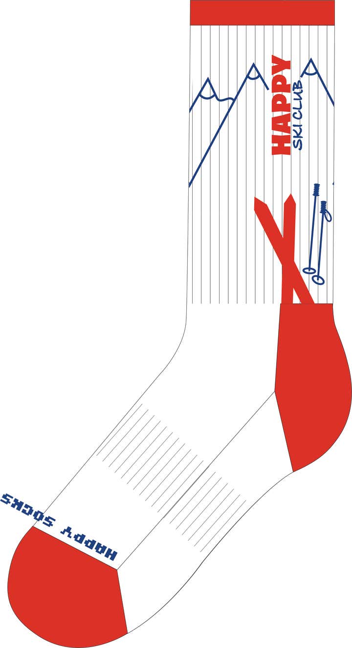 Happy Ski Club Sneaker Sock