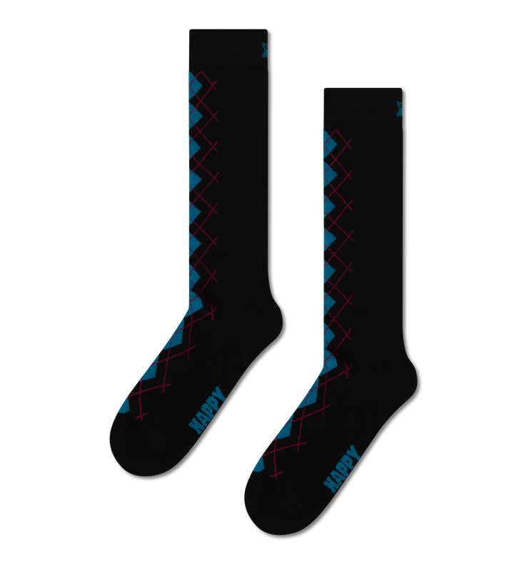 Argyle Knee High Sock