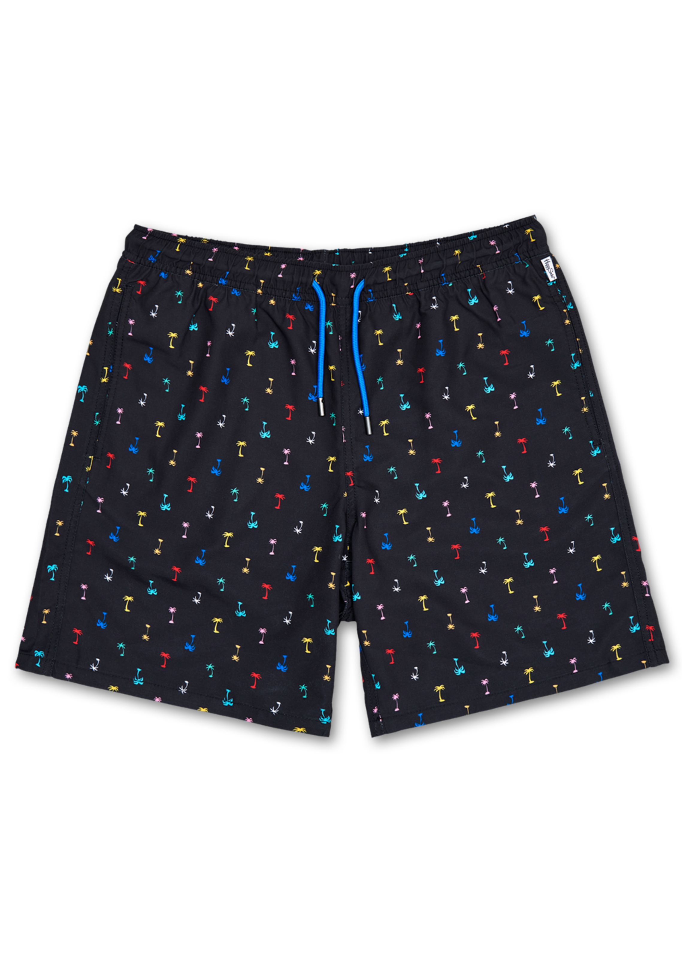 Colorful Swim Shorts: Palm Beach - Black | Happy Socks