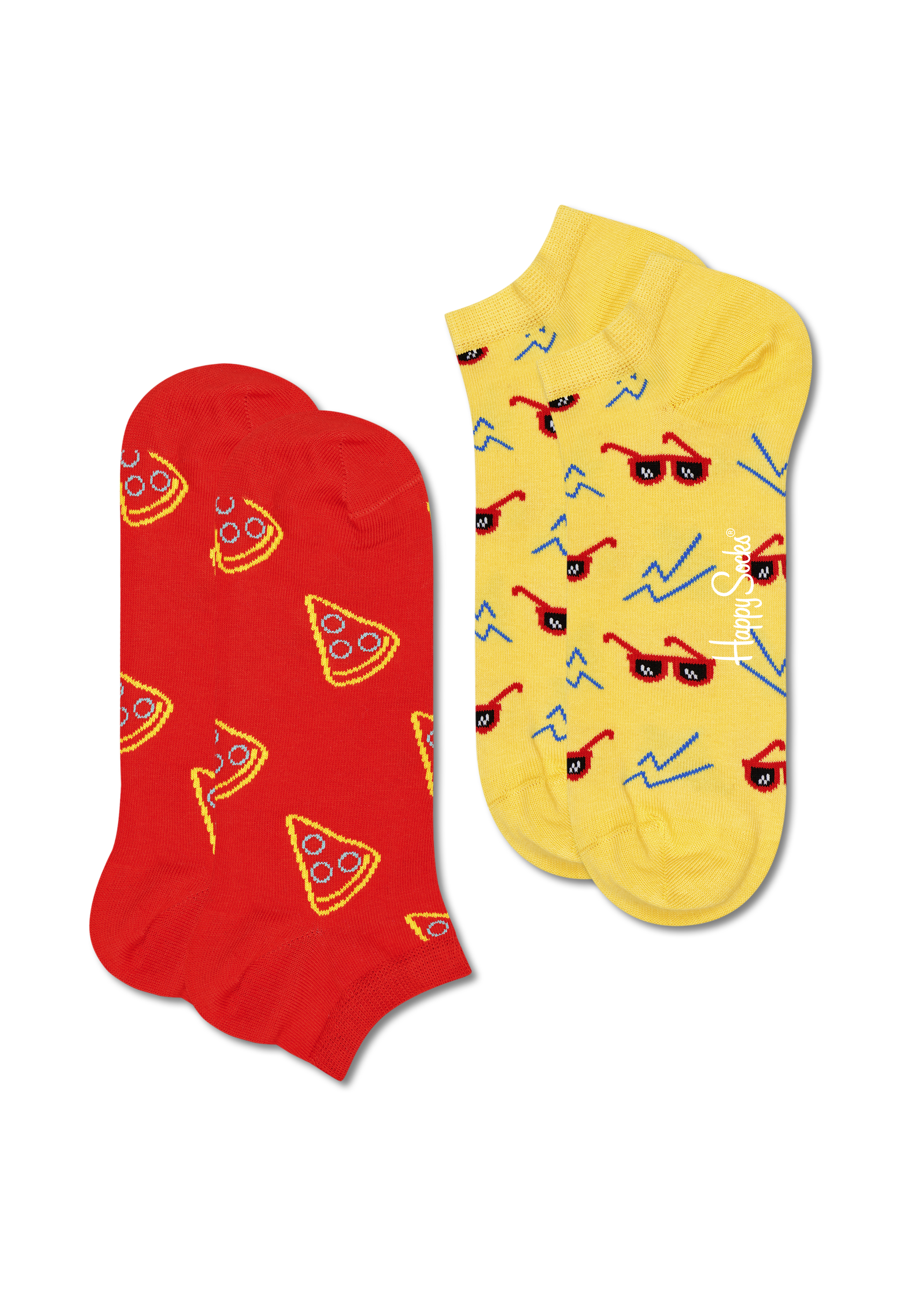 Red Pizza Slice 2-Pack Low Sock | Happy Socks