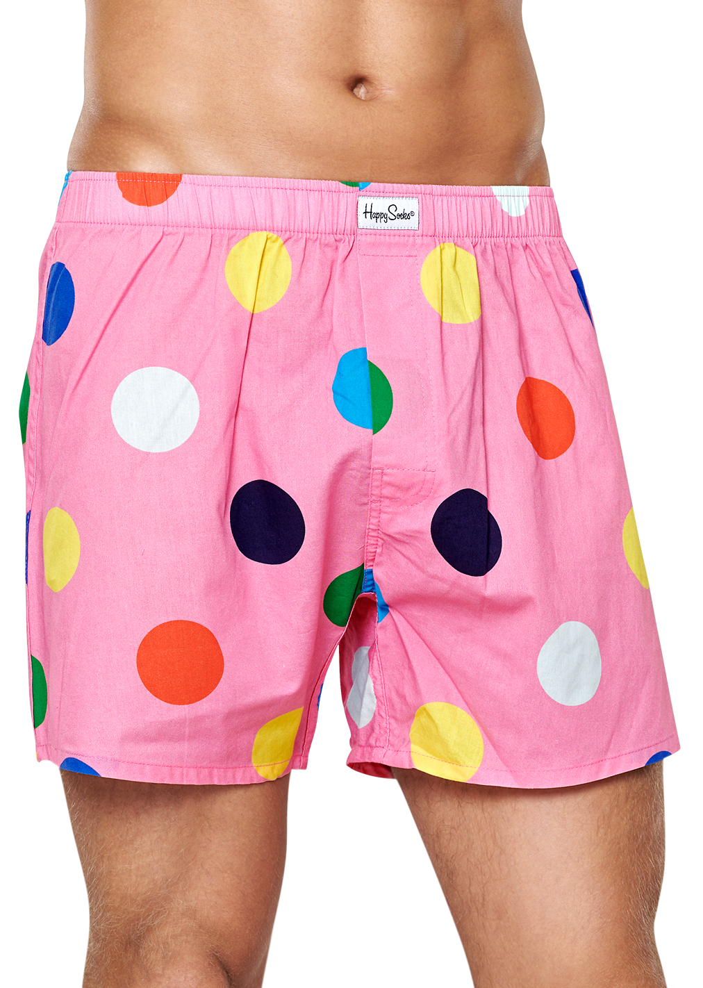 Polka Dot Boxer, Pink - Men’s Underwear | Happy Socks
