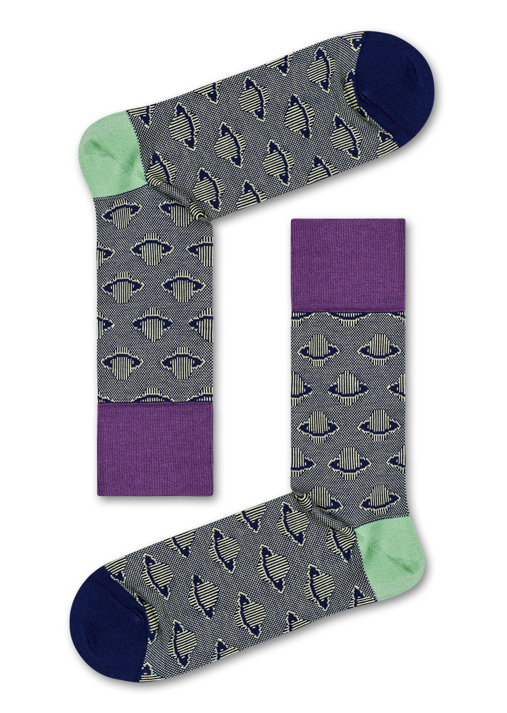 Planet Socks, Gray - Dressed | Happy Socks