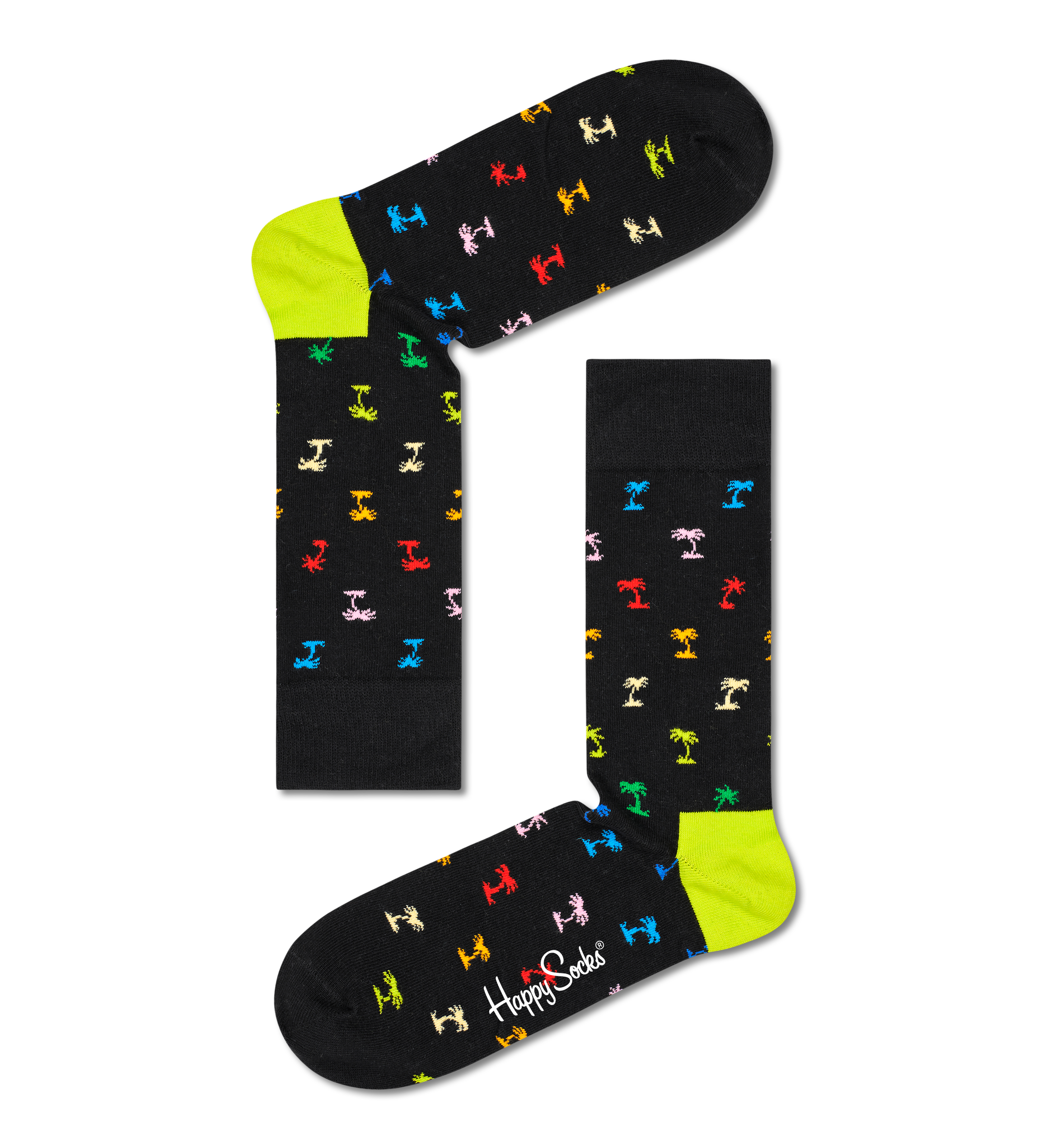 Black Palm Sock | Happy Socks