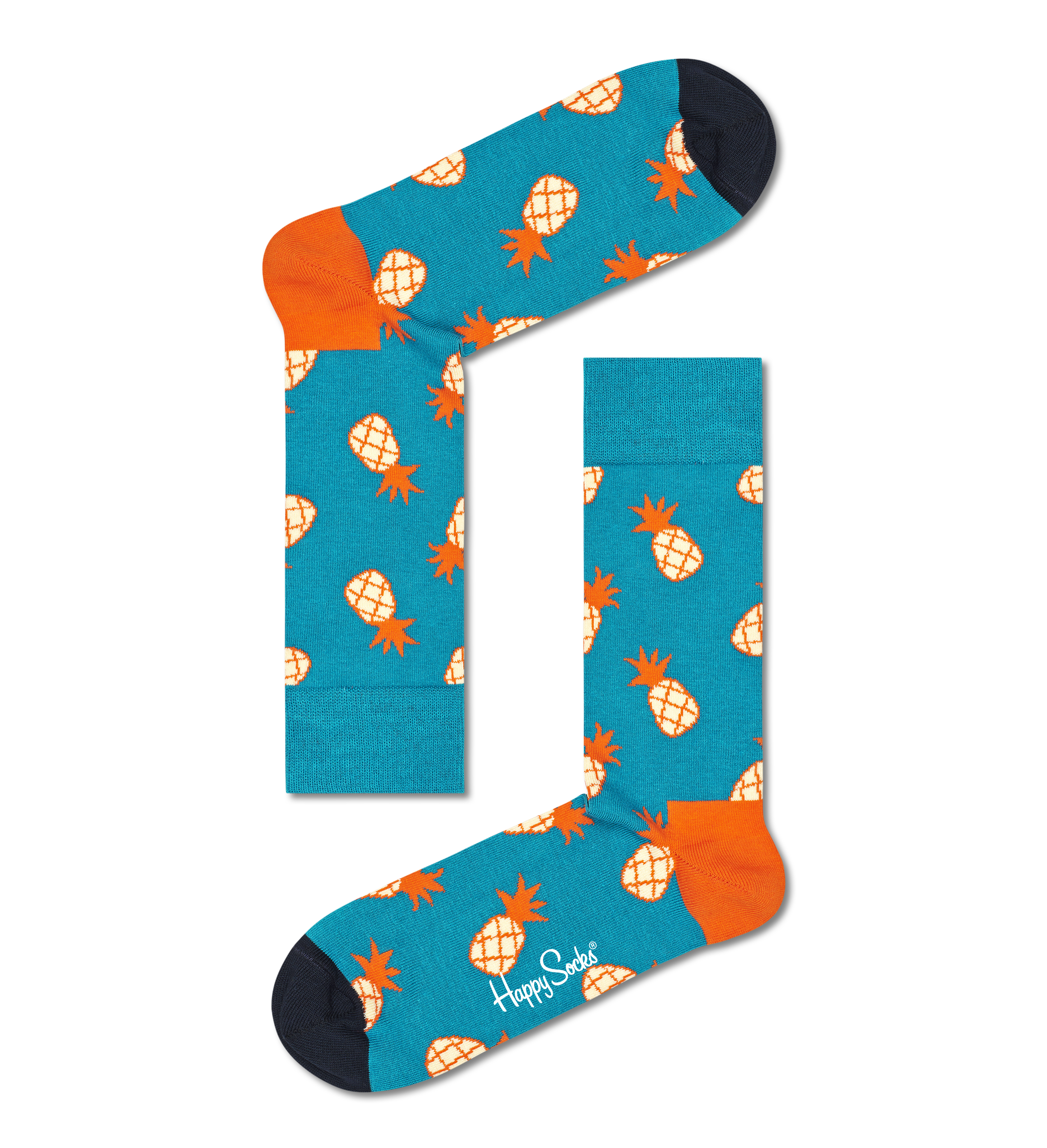 Blue Pineapple Crew Sock | Happy Socks