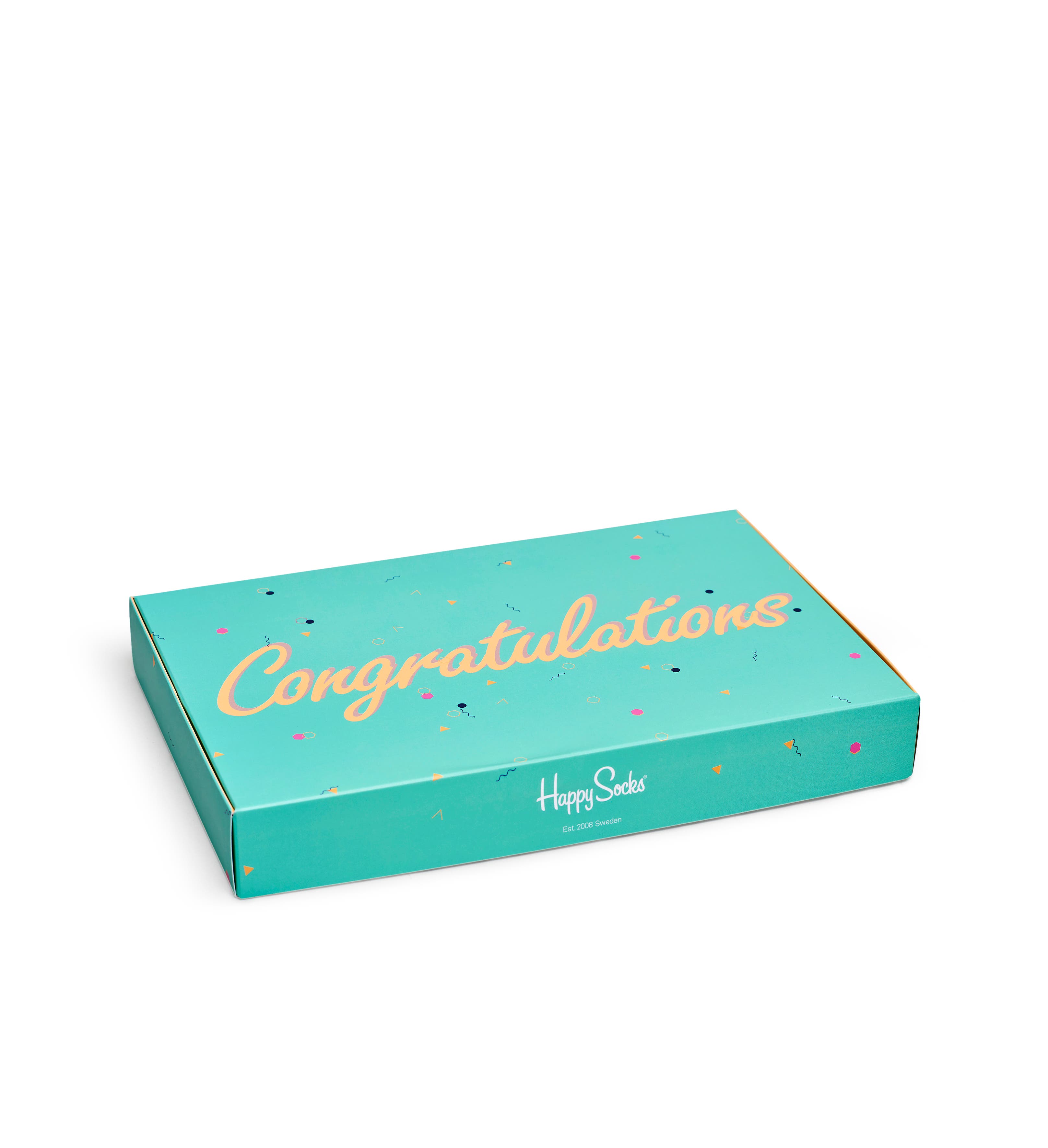 Flat Pack Box for Gift wrapping: Congratulations | Happy Socks