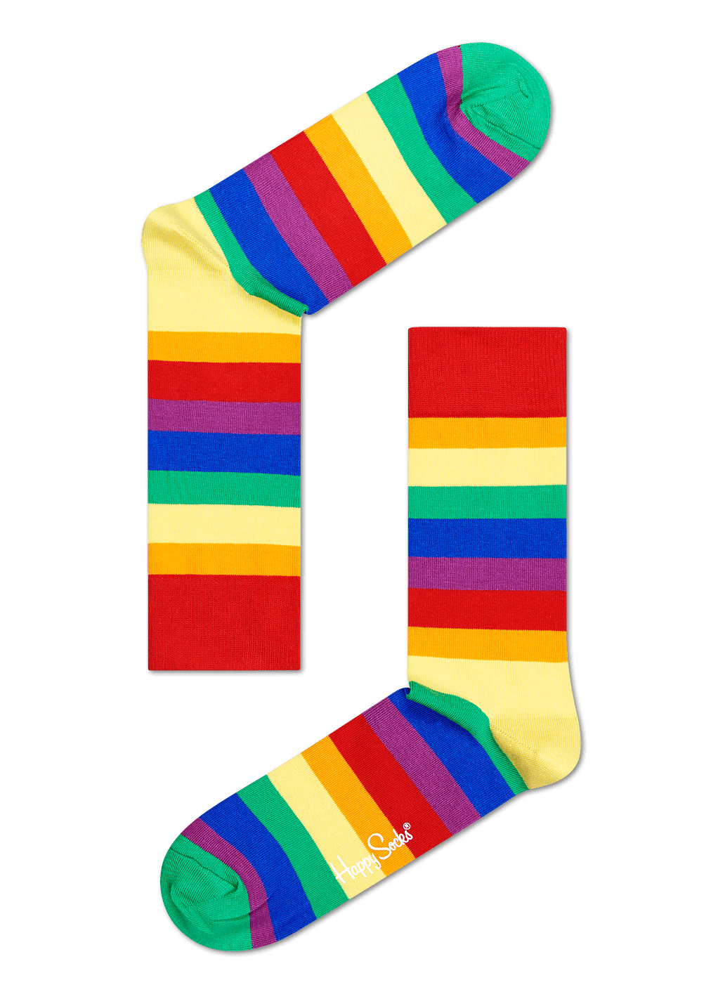 Cool Socks For Gay Pride In Rainbow-Coloured Stripes | Happy Socks