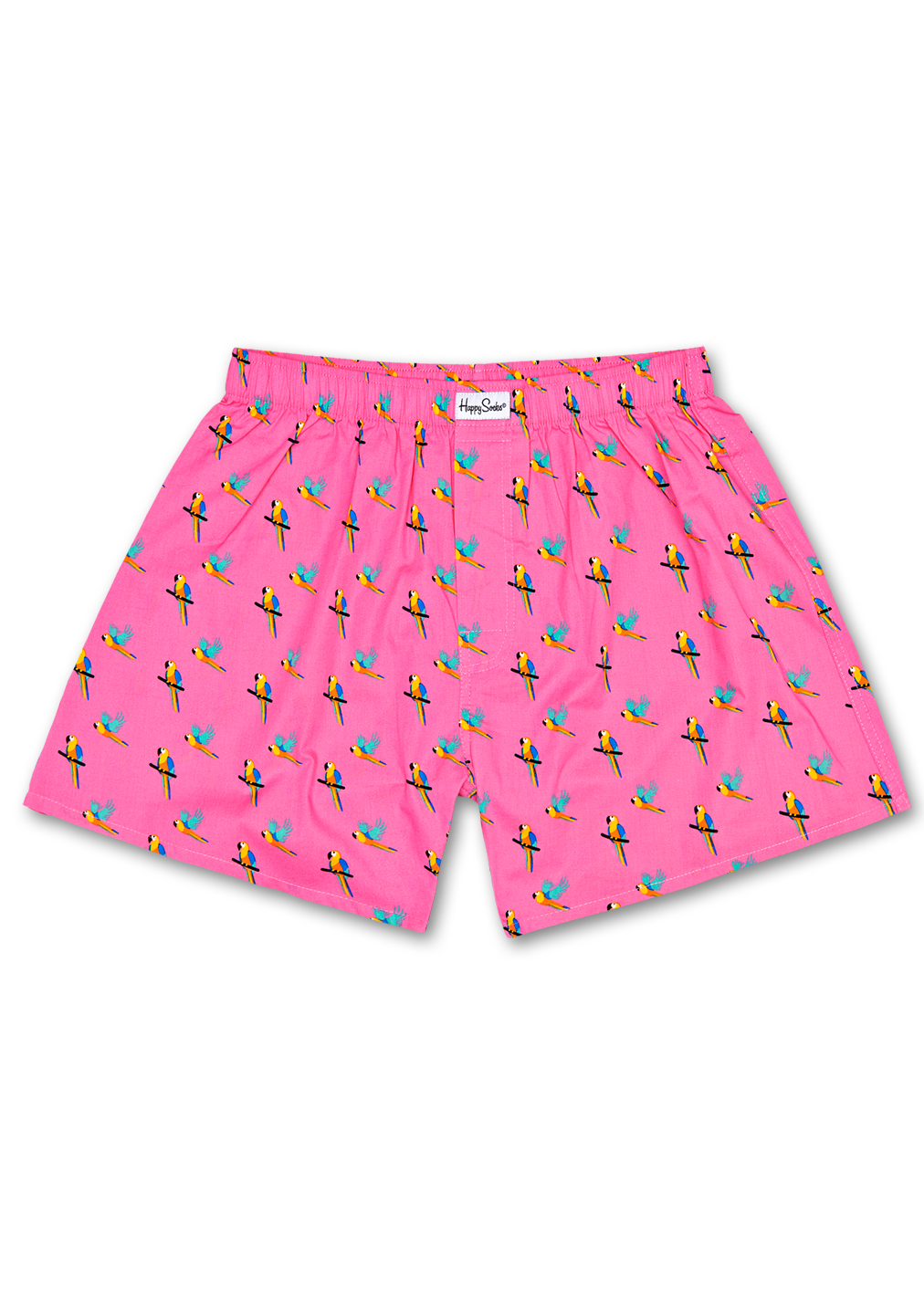 Pink Boxer: Parrot - Men's Underwear | Happy Socks GL