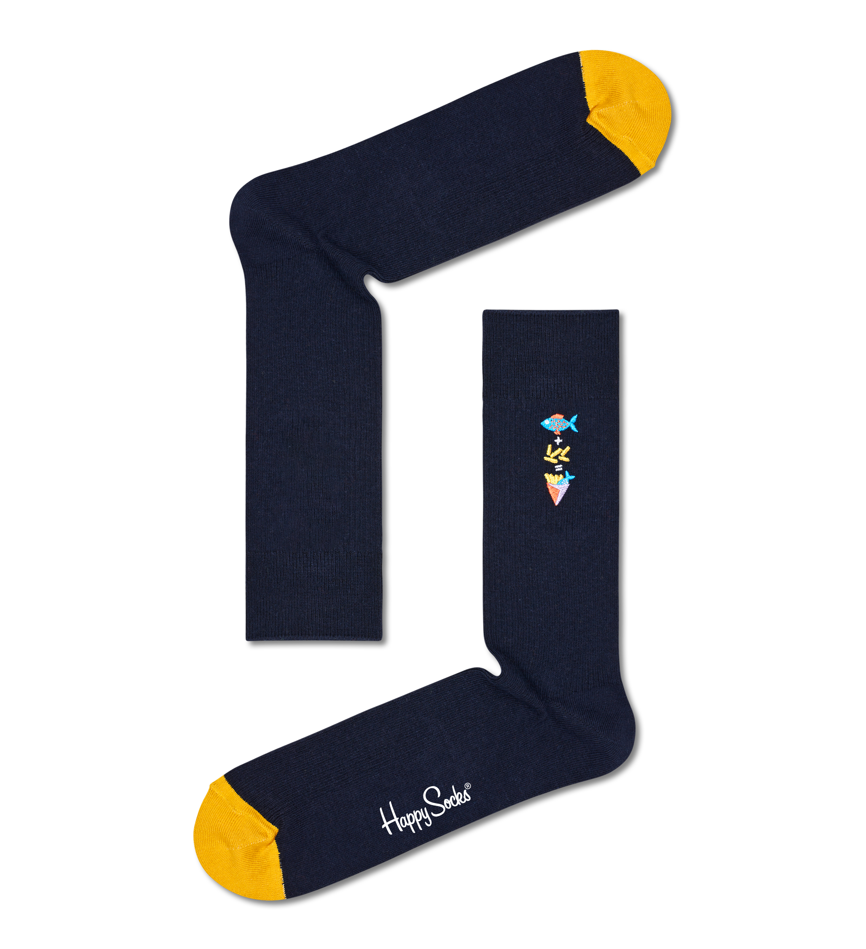 Fish n Chips Sock | Embroidery | Happy Socks