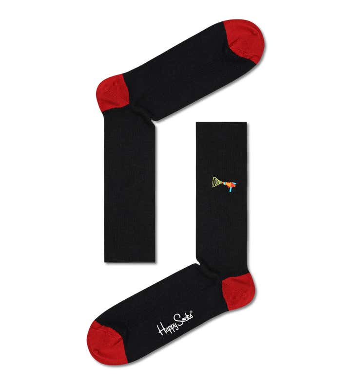 Ribbed Embroidery Lazer Quest Sock