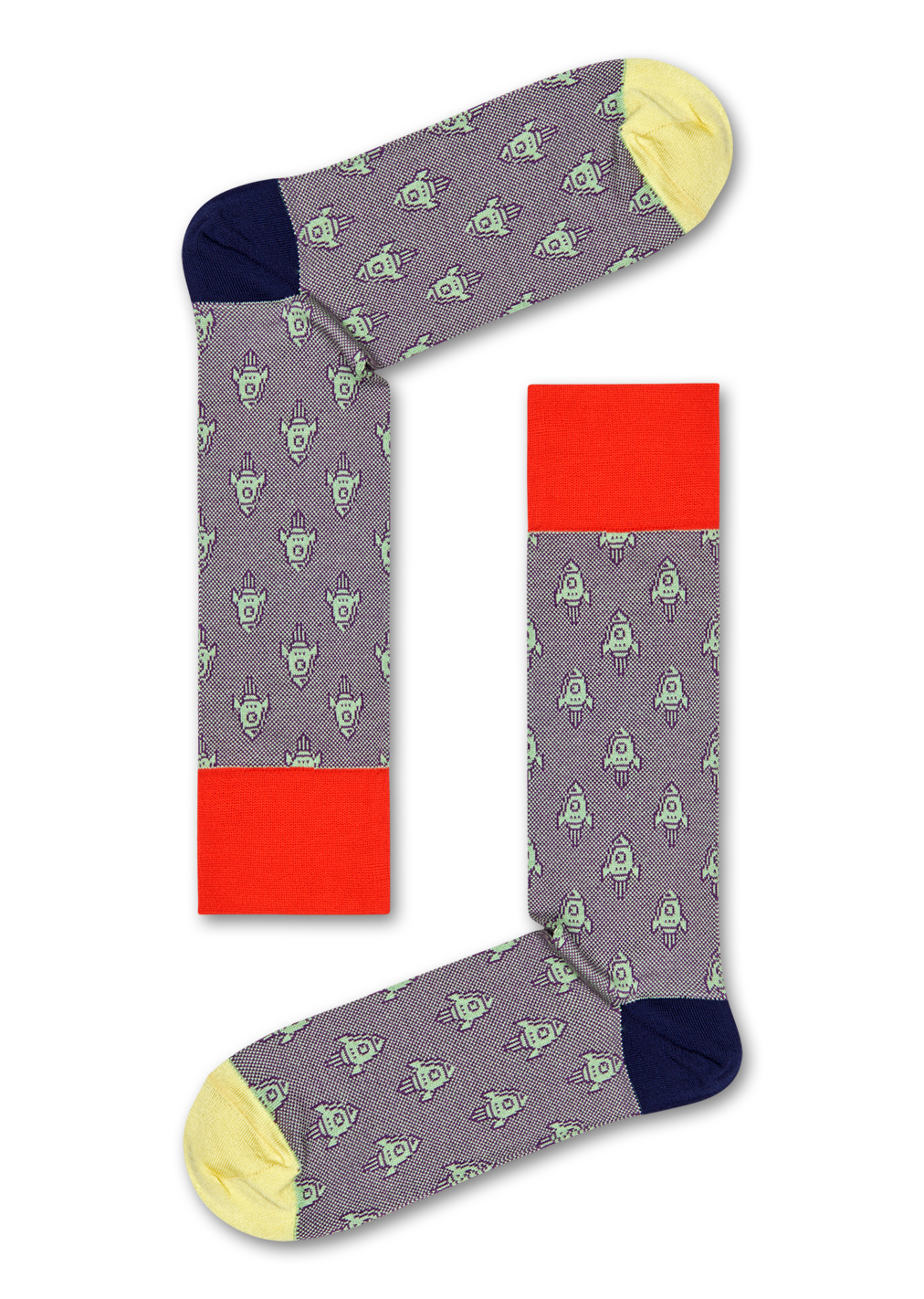 Rocket Socks, Gray - Dressed | Happy Socks