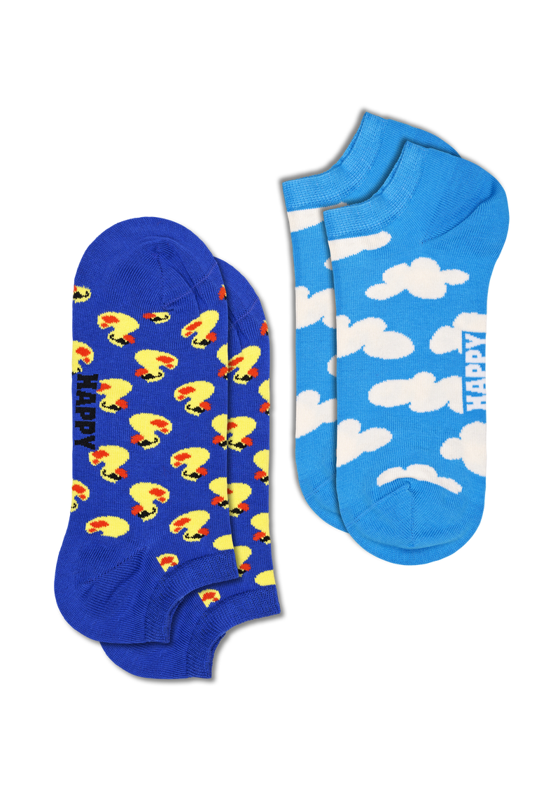 Quacky Fun: 2-Pack Rubber Duck Low Socks