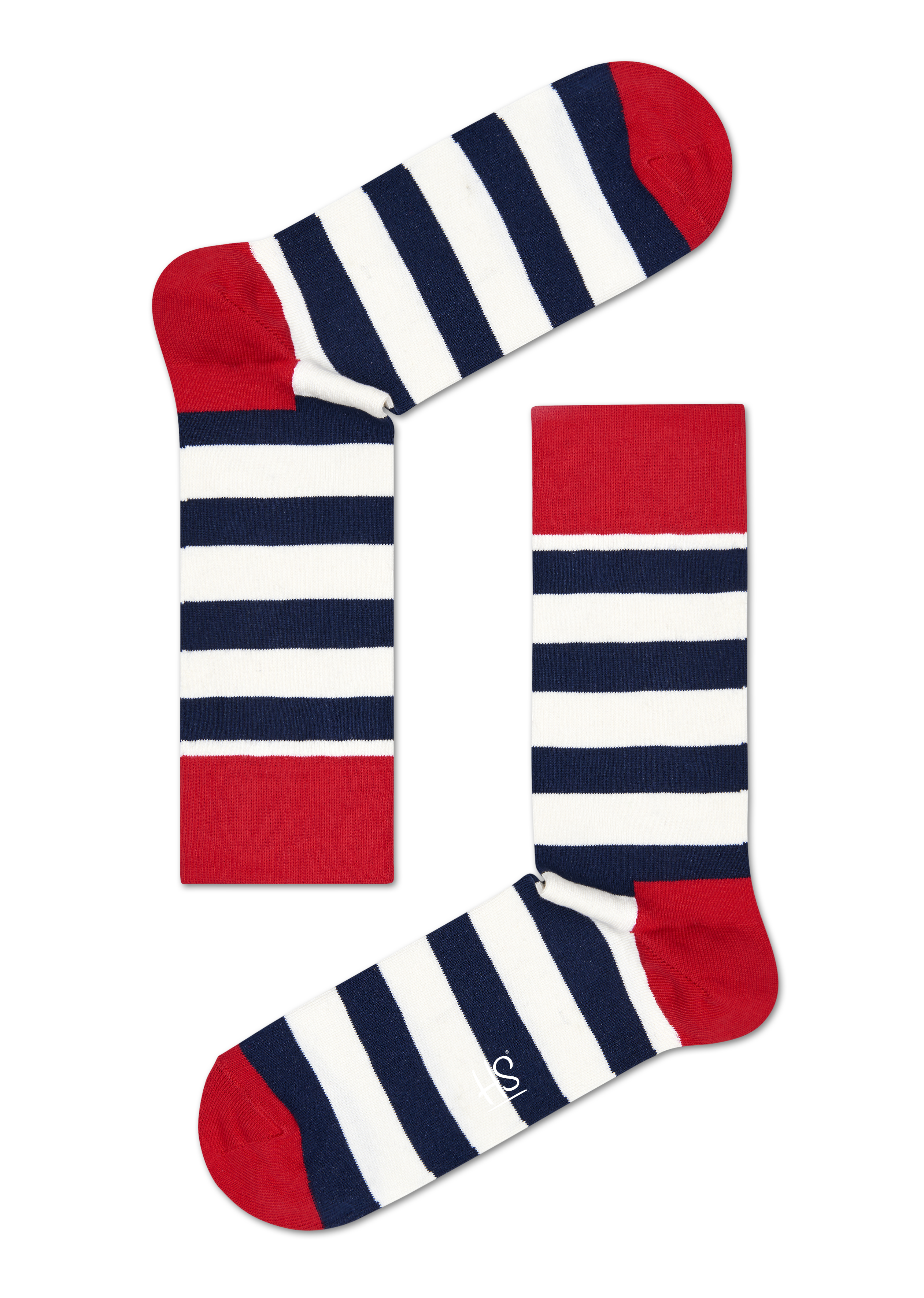 Navy, Red Cotton Crew socks: Stripe pattern | Happy Socks