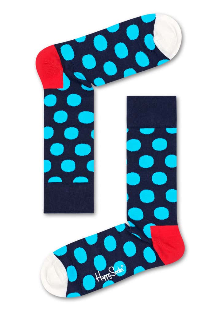 Classic Polka Dots on Socks Socks US Happy 